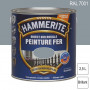 Peinture fer Direct sur Rouille RAL 7001 Gris argent brillant 2,5L HAMMERITE