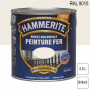 Peinture fer Direct sur Rouille RAL 9010 Blanc pur brillant 2,5L HAMMERITE