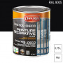 Peinture décorative antirouille Rustol Deco RAL 9005 Noir foncé mat 0,75L OWATROL