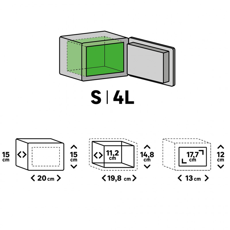 Coffre-fort à poser à code Easy 4L TSE/2