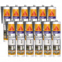 12x Mastic silicone SikaSeal 110 Menuiserie & Vitrage 300ml SIKA